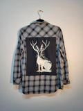 Jackalope print long sleeve M