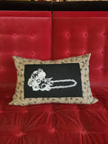 Chainsaw print Pillow